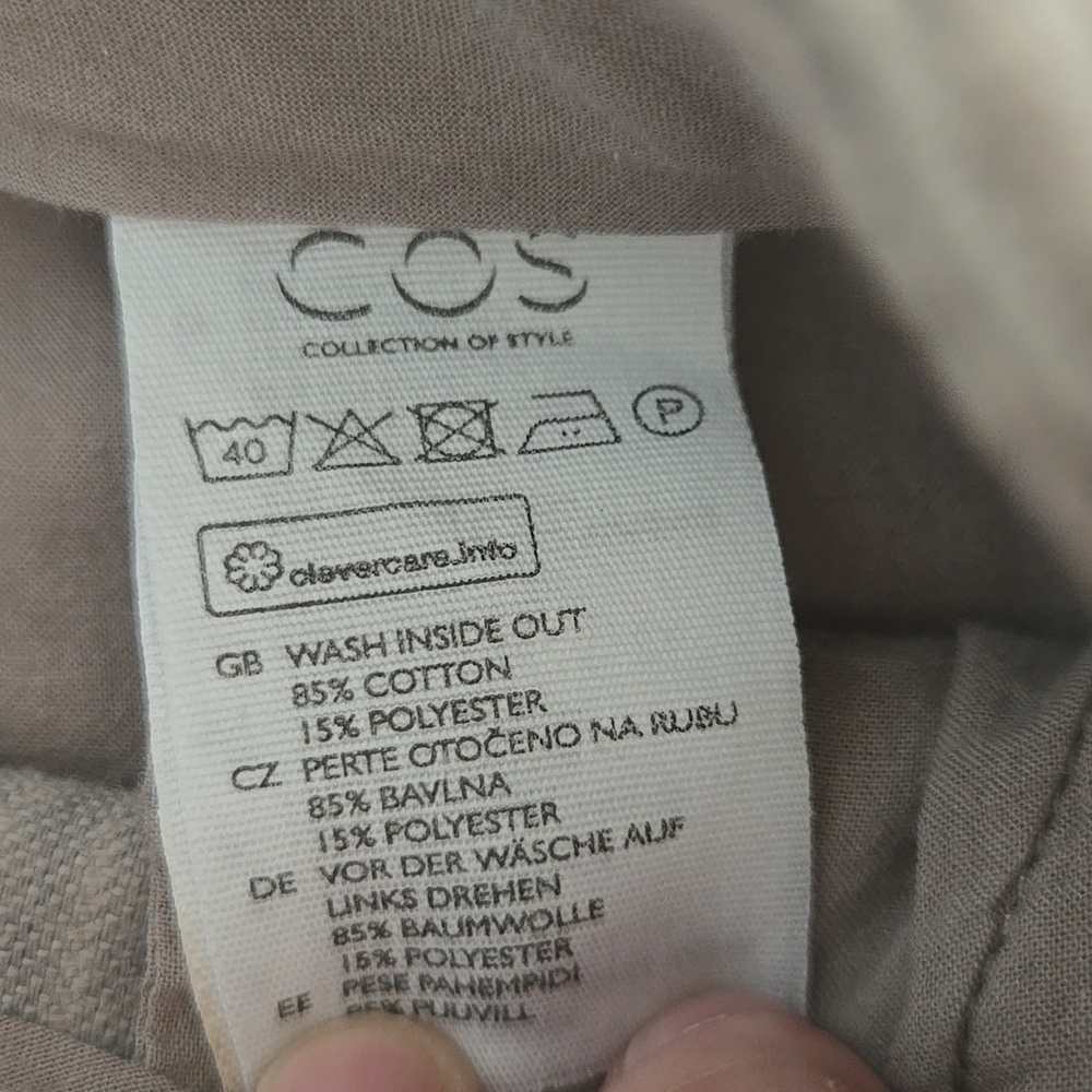 COS Wide-Leg Corduroy Pants - Light Gray, 34, VGUC, Quiet Lux, Chic - Picture 6 of 6